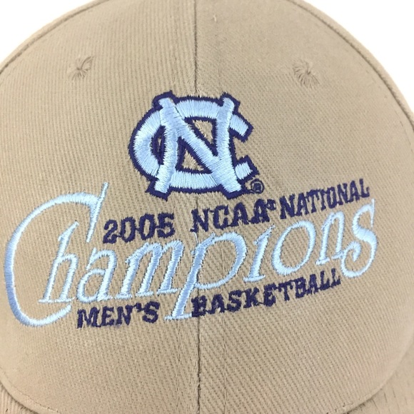 Vtg North Carolina National Champions 2005 Hat Tar Heels UNC Basketball Dad Cap - Picture 2 of 10